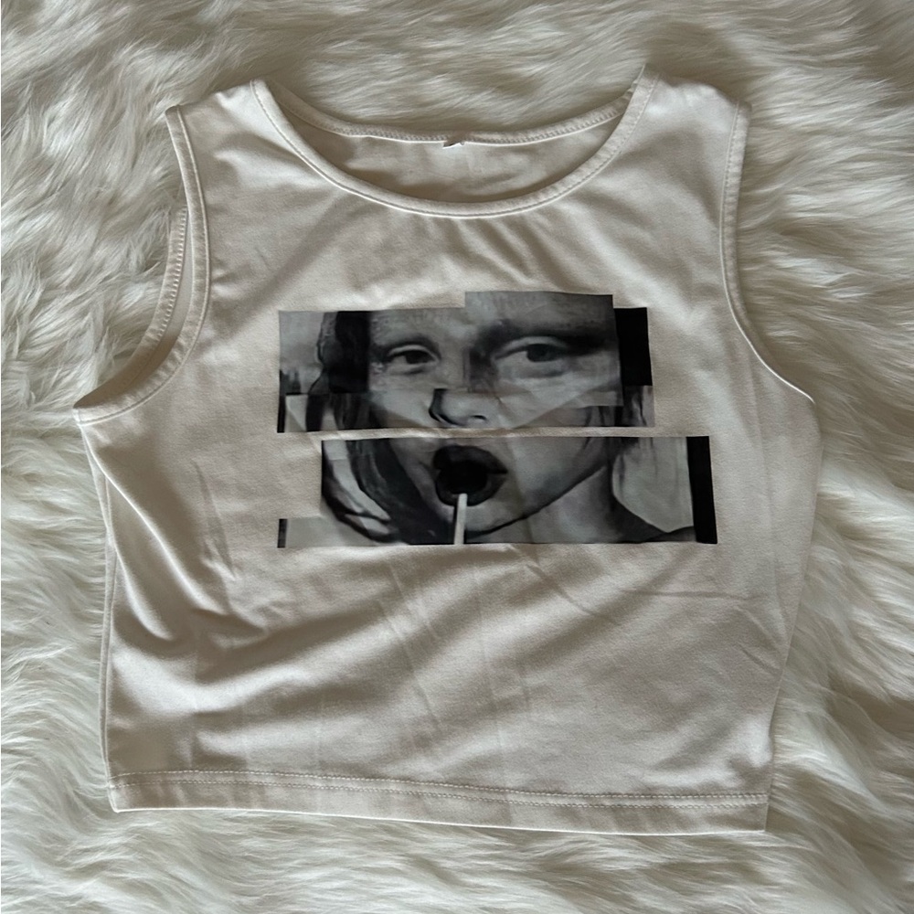 Artistic Graphic Crop Top
